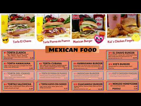 Paleteria El Chavo - Menu Mexican Food 01
