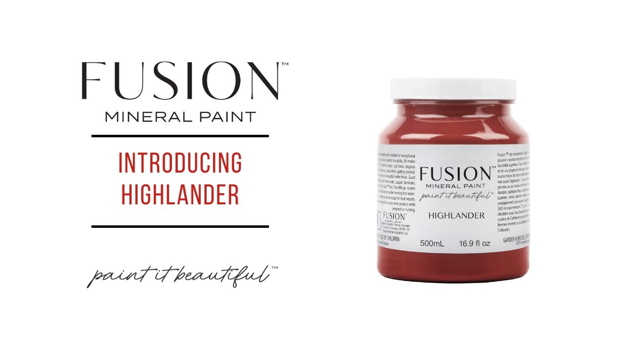 Highlander Fusion Mineral Paint - Kuolemattomanpunainen