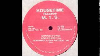M. T. S. -  SPINACH POWER (ACID POWER)  1989