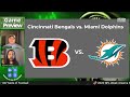 🏈 2022 NFL Week 4 Game Preview: Cincinnati Bengals vs. Miami Dolphins