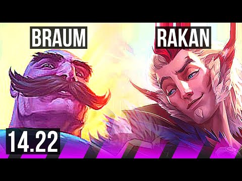 BRAUM & Jinx vs RAKAN & Kai'Sa (SUP) | KR Challenger | 14.22