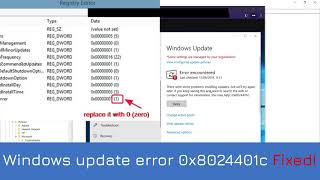 How to fix Windows update error 0x8024401c
