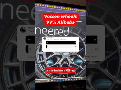 Vossen sells Chinese wheels which you can buy from Alibaba?! Full video on Instagram