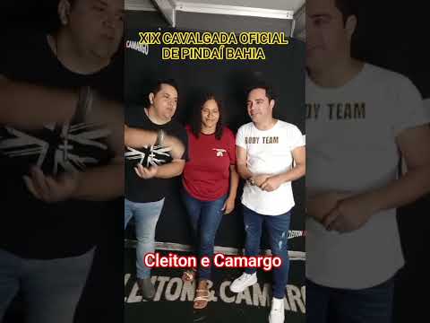 XIX CAVALGADA OFICIAL DE PINDAÍ BAHIA SHOW COM CLEITON E CAMARGO#youtubeshorts #cavalgada #fyp