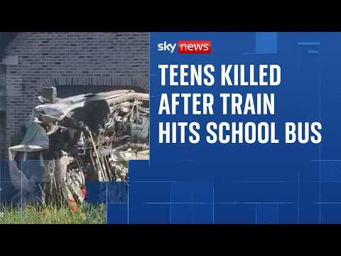 Several killed after train hits school bus in Belgium