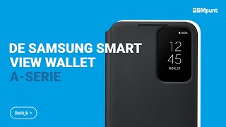 Origineel Samsung Galaxy A34 Hoesje Smart View Wallet Case Zwart Hoesjes