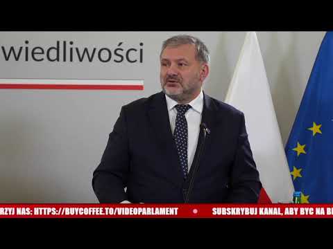 Waldemar Żurek - konferencja prasowa Ministra Sprawiedliwości