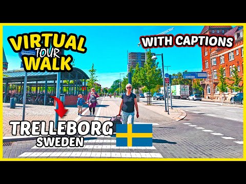 TRELLEBORG, SWEDEN 🇸🇪 | Trelleborg City Center Walk | Trelleborg Sweden Walking Tour