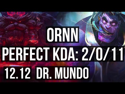 ORNN vs DR. MUNDO (TOP) | 2/0/11, 400+ games, Rank 13 Ornn | EUW Challenger | 12.12