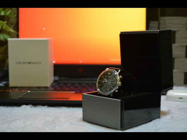 Vídeo relacionado con Emporio Armani Watch For Men, Quartz 3 Sub dial Chronograph Movement and 43mm Case Size with Stainless Steel Strap