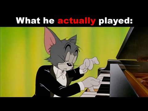 Pianos are Never Animated Correctly... (Tom and Jerry)