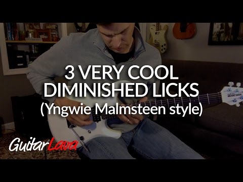 Yngwie Malmsteen Style Diminished Licks (with TAB)