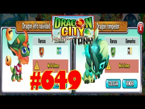 Dragon City "Capítulo 649 - El Dragón Elfo Navidad y Dragón Rompedor" por Tony