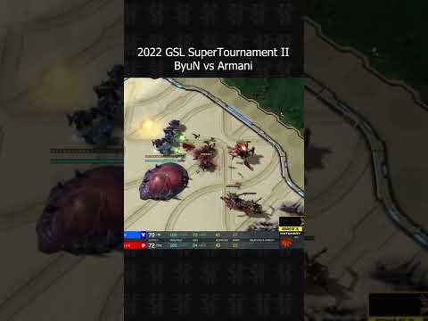 GSL Super Tournament 2022 Season 2 - ByuN vs Armani Part 2 #shorts #starcraft #starcraft2
