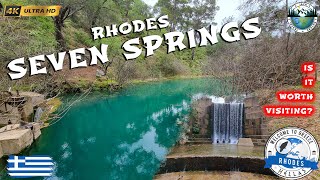 SEVEN SPRINGS of Rhodes | Relaxing Hike | Greece | 4K UHD