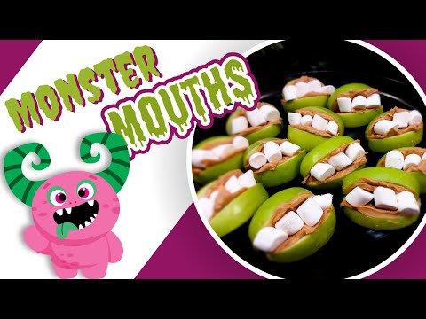 MONSTER Mouths! 🍏🦷👻 Fun & Easy Halloween treat!
