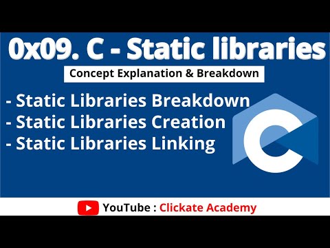 Static Libraries in C Language (Creation & Linking) | 0x09. C - Static libraries