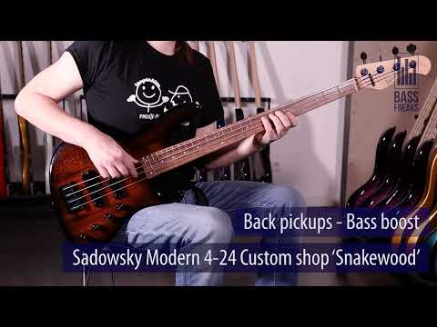 Sadowsky Modern 4-24 Custom shop Live Demo - BassFreaks.net