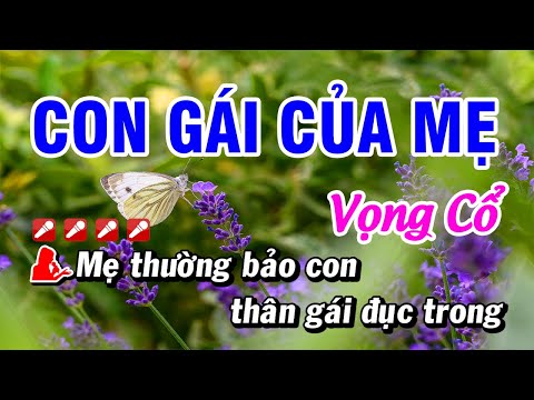 Con Gái Của Mẹ Karaoke Song Ca Nữ - Vọng Cổ Phi Nhung | Hoài Phong Organ