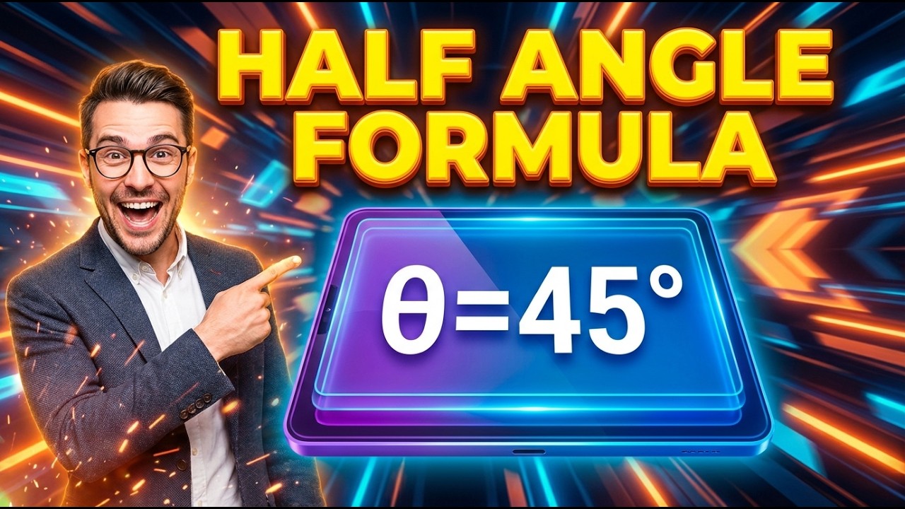 Half Angle Formula Interactive Calculator