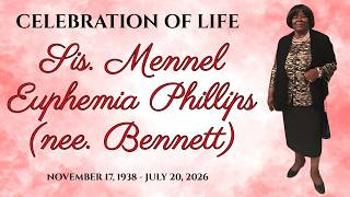 Funeral for Sis. Mennel Phillips