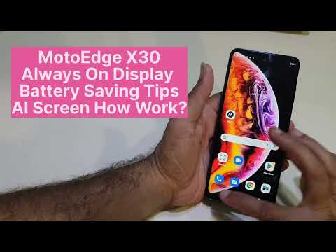 Moto Edge X30 Always On Screen Time Or Wallpaper Control | Battery Saving Tips