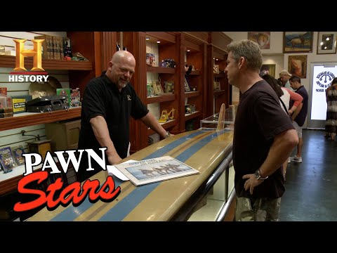Pawn Stars: Rick Loses Out on One of a Kind Beach Boys Surfboard | History
