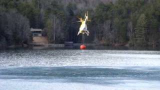 preview picture of video 'Helicopter water drop at Unicoi State Park'
