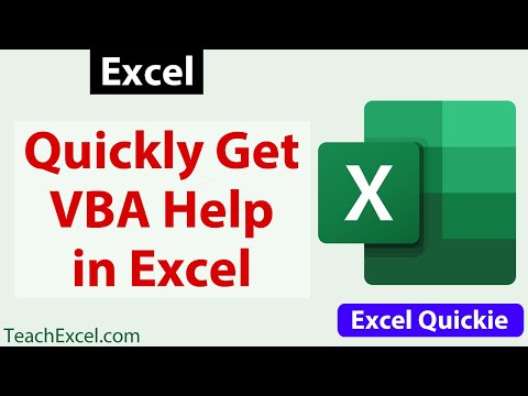 Quickly Find Forgotten Commands in VBA - Excel Quickie 43
