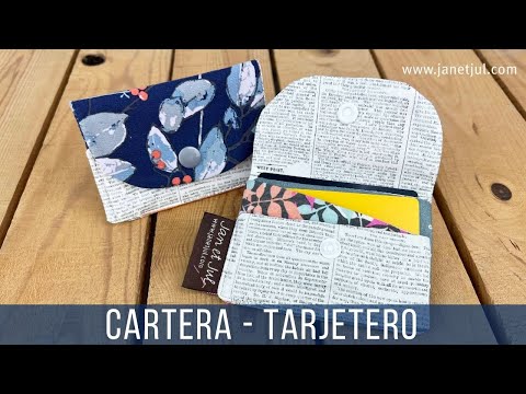 Tarjetero de tela con 3 compartimentos: Costura DIY fácil
