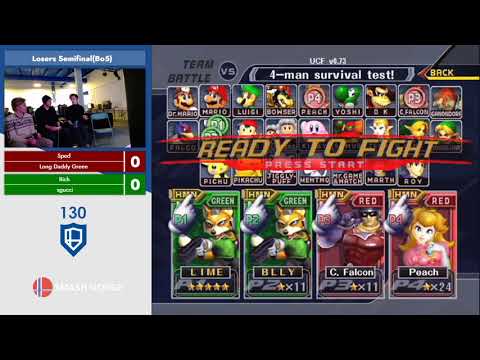 House of Smash 130 - Sped & Long Daddy Green vs Rich & squcci - LS - Melee Doubles