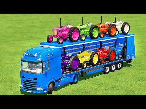 TRANSPORT ZETOR MINI TRACTOR WIT DAF TRUCK - Farming Simulator 22