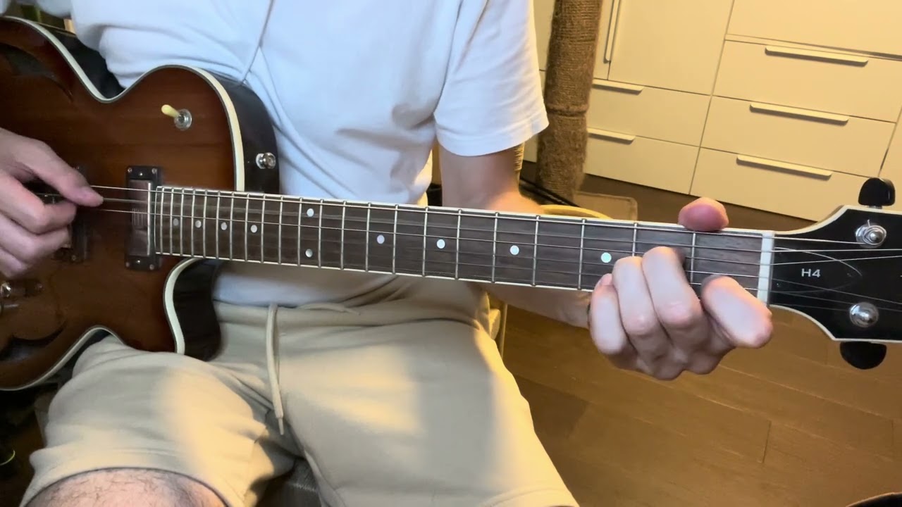 YouTube thumbnail for a fingerstyle guitar arrangement of HIM's Gone With The Sin