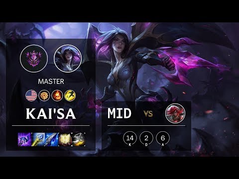Kai'Sa Mid vs Katarina - NA Master Patch 10.7