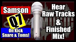 Video thumbnail for Samson Q7 | Hear Snare, Toms and Kick with Raw Tracks And A Finished Mix! by Smith Media Solutions