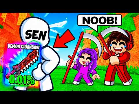 SEN Noob Gibi Davrandın... Sonra %0.1'lik CHAINSAW Aldın! - Roblox