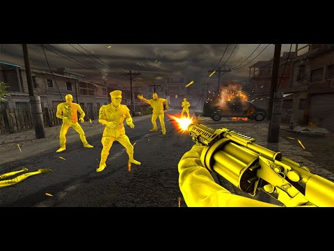 Golden Zombie Shooting Game 3D