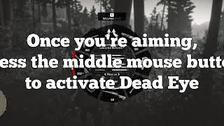 How to use manual dead eye Red Dead Redemption 2 PC