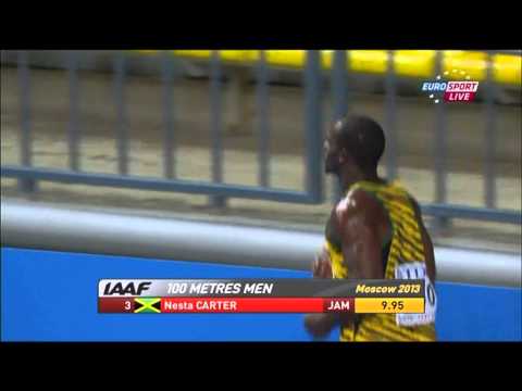 Usian Bolt - Finale 100m Moskau 2013