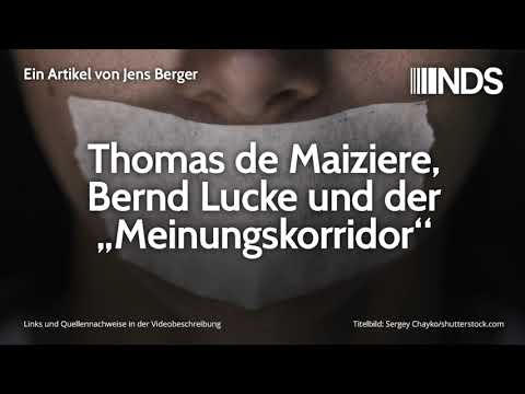 Thomas de Maiziere, Bernd Lucke und der „Meinungskorridor“ | Jens Berger | 25.10.2019