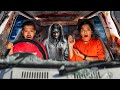 WE FOUND A HAUNTED GHOST CAR *challenge gone wrong*