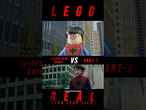 LEGO SPIDERMAN VS RHINO part-2 #shorts #lego #spiderman #marvel
