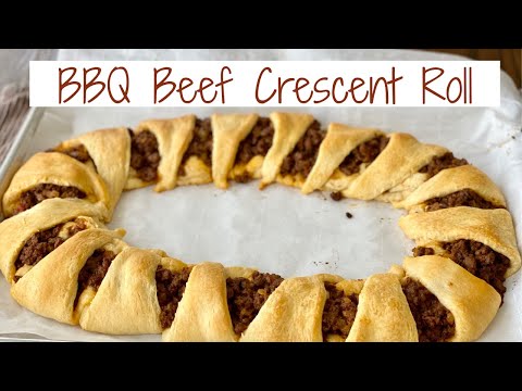 BBQ BEEF CRESCENT ROLL RING / Pillsbury Crescent Roll...