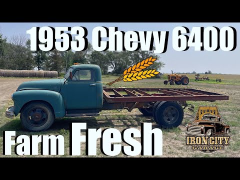 Will it run?? 1953 Chevy 6400. Fresh off western farm. Satisfying transformation!