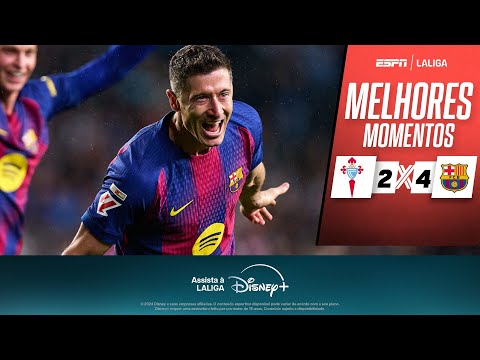 Gols e lances de Celta x Barcelona