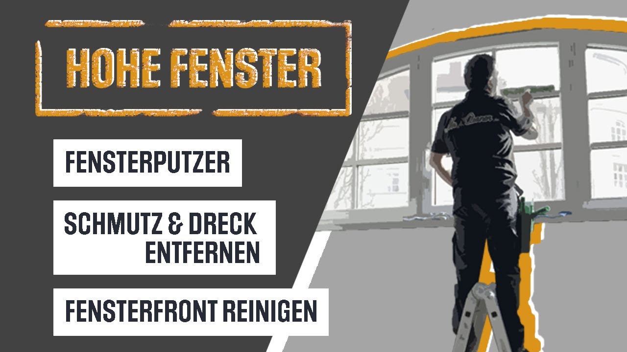 Reinigung von großen Fensterflächen und Fensterfronten