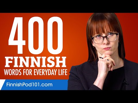 400 Finnish Words for Everyday Life - Basic Vocabulary #20