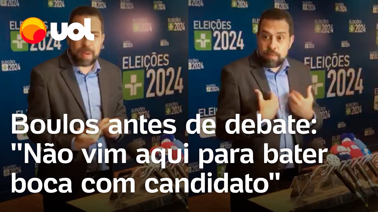Debate TV Cultura: Boulos: 'Não vim para bater boca com candidatos desqualificados ou desesperados'