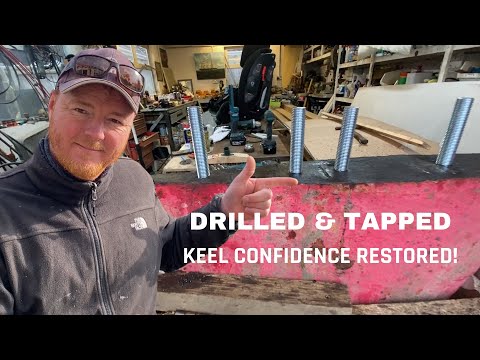 Replacing 40 year old keel bolts: Drilling, tapping and lessons learned.