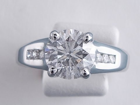 2.17 ctw Round Cut G SI3 Diamond Engagement Ring - BigDiamondsUSA